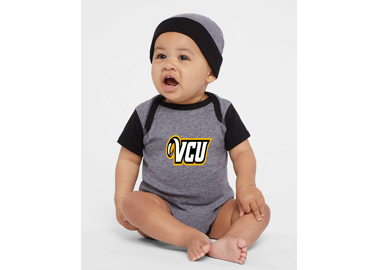 Virginia Commonwealth Rams Rabbit Skins Infant Baby Rib Bodysuit