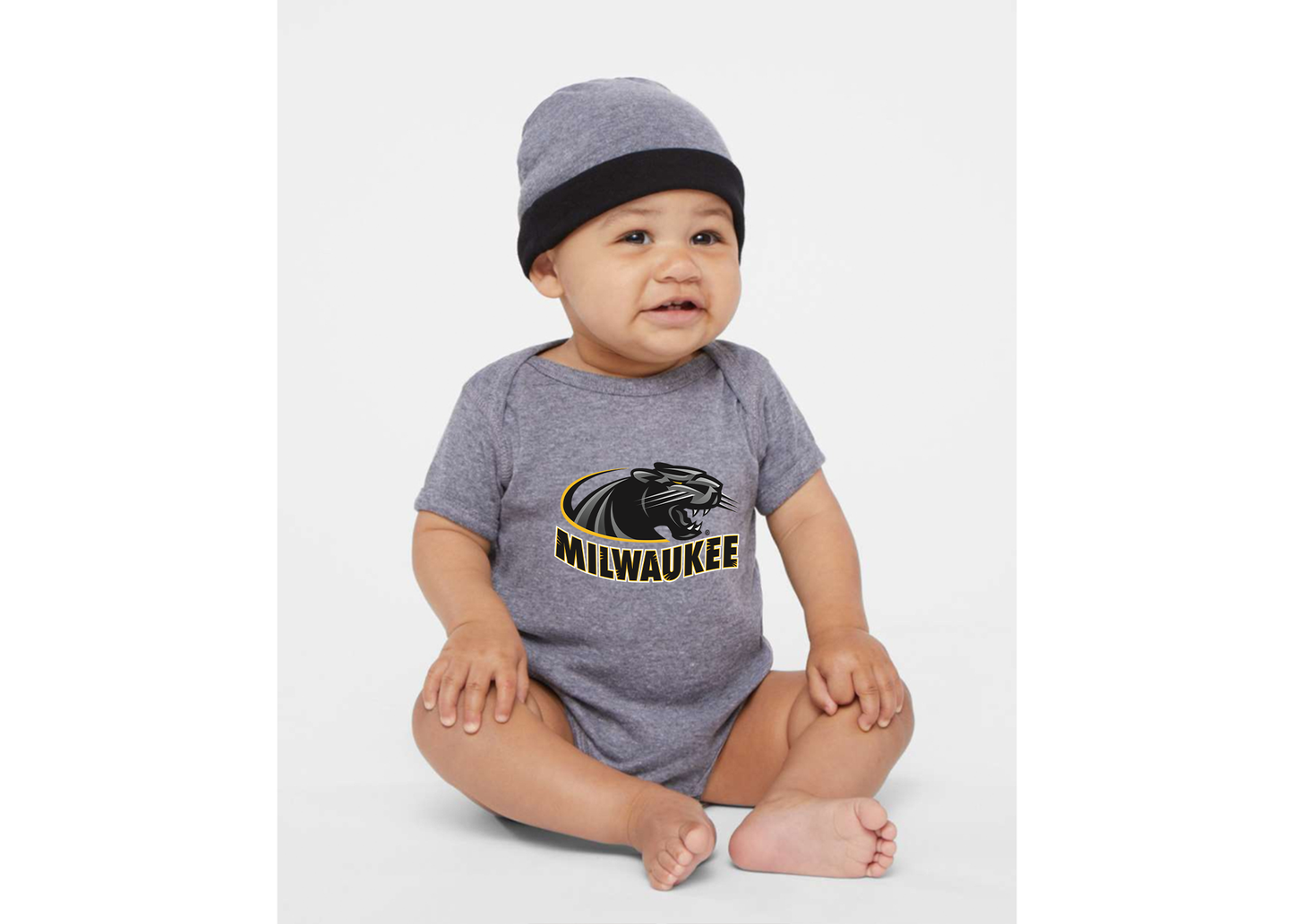 Wisconsin Milwaukee Panthers Rabbit Skins Infant Baby Rib Bodysuit