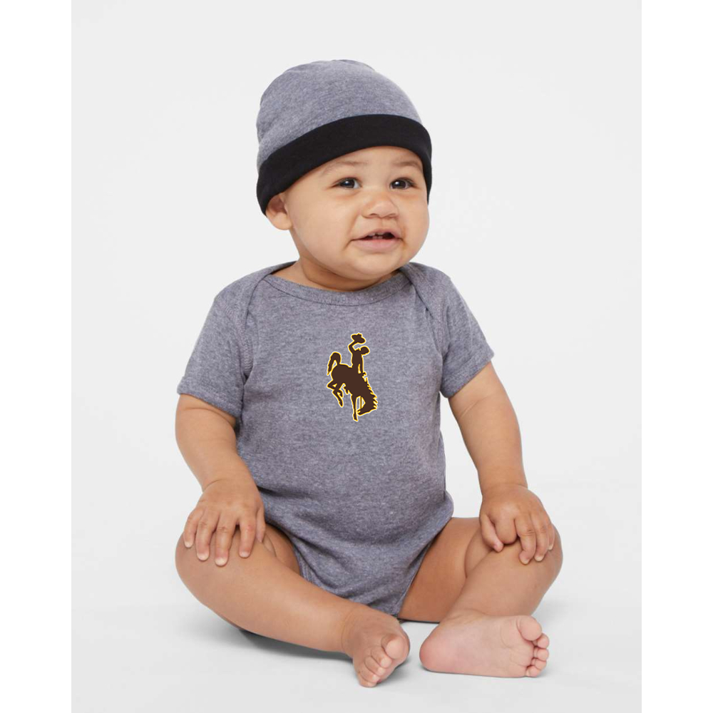Wyoming Cowboys Rabbit Skins Infant Baby Rib Bodysuit