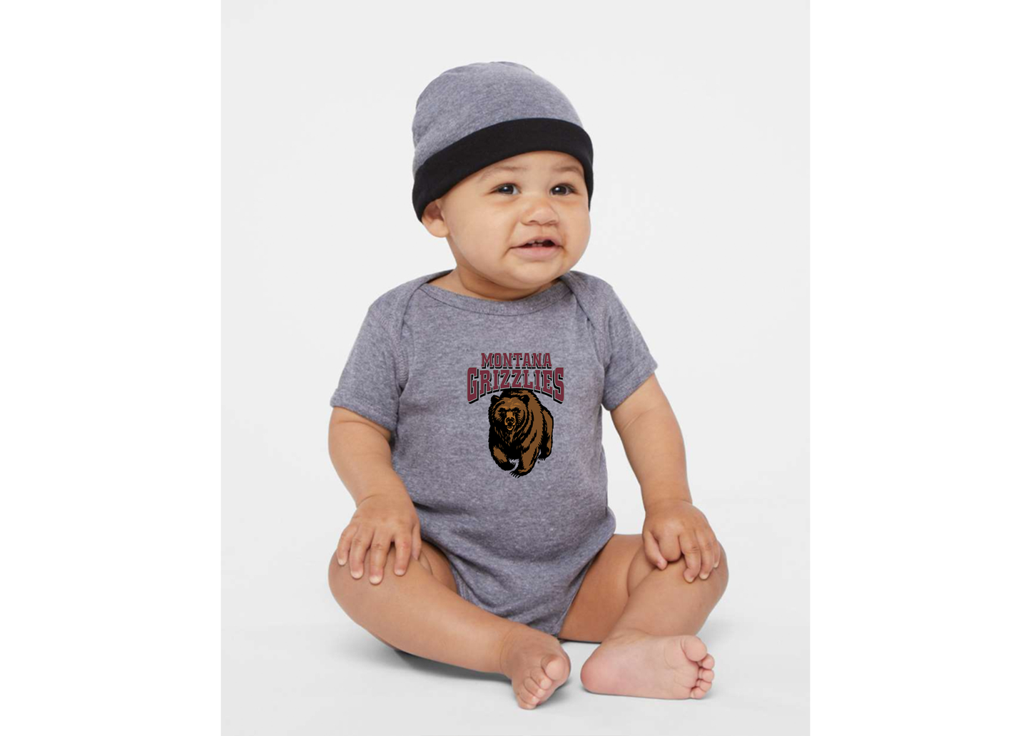Montana Grizzliesl Rabbit Skins Infant Baby Rib Bodysuit
