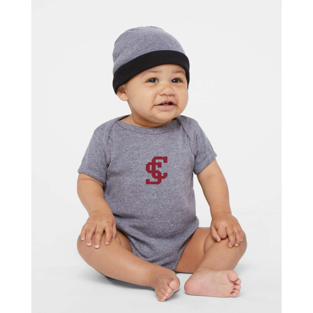Santa Clara Broncos Logo Rabbit Skins Infant Baby Rib Bodysuit