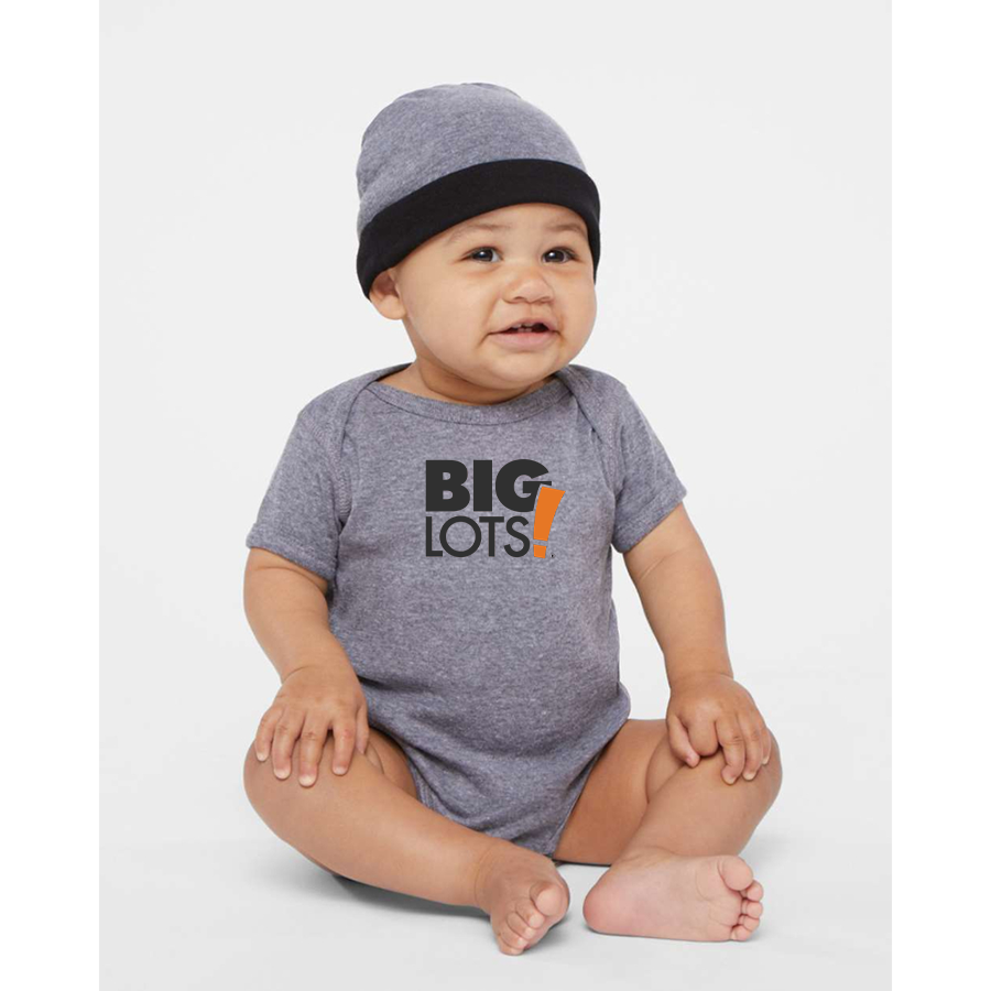 Big Lots Logo Rabbit Skins Infant Baby Rib Bodysuit