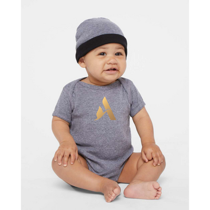 Accor Golden Logo Rabbit Skins Infant Baby Rib Bodysuit