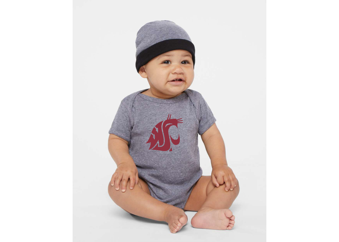 Washington State Cougars Rabbit Skins Infant Baby Rib Bodysuit