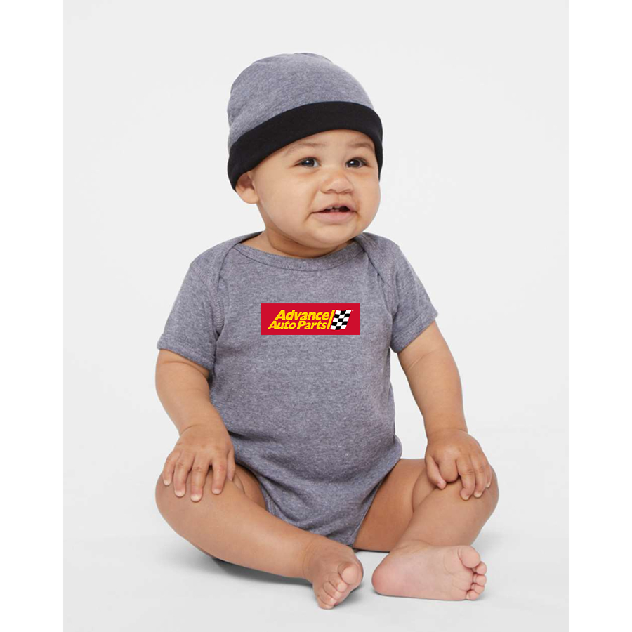 Advance Auto Parts Logo  Rabbit Skins Infant Baby Rib Bodysuit