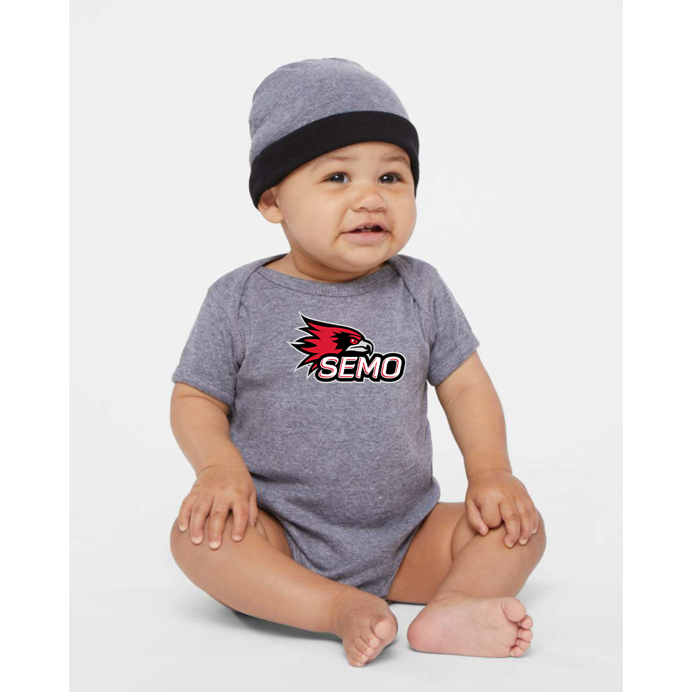 SEMO Redhawks Logo Rabbit Skins Infant Baby Rib Bodysuit