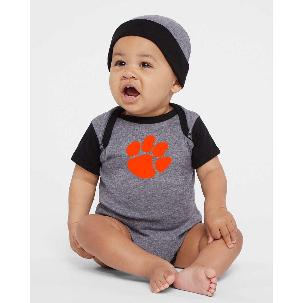 Clemson Tigers  Rabbit Skins Infant Baby Rib Bodysuit