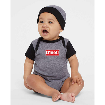 01net Logo  Rabbit Skins Infant Baby Rib Bodysuit