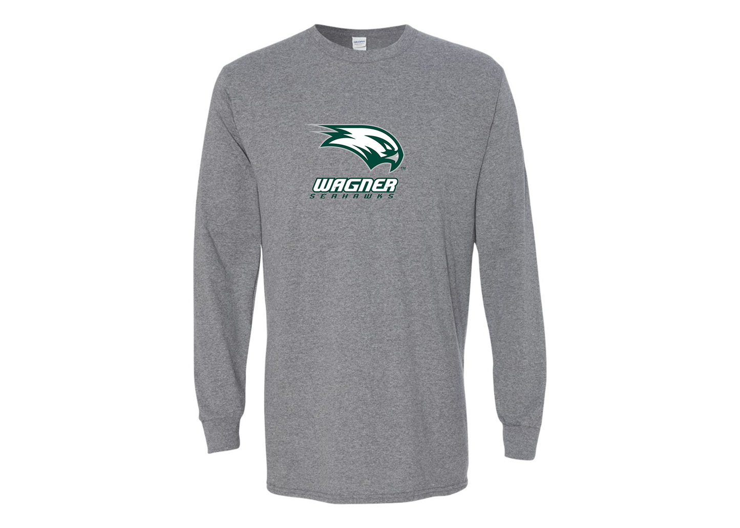 Men's Wagner Seahawks Gildan Heavy Cotton Long Sleeve T-Shirt