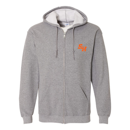 Men's Sam Houston State Bearkats Logo Gildan  Heavy Blend Full Zip Hooded Sweatshirt