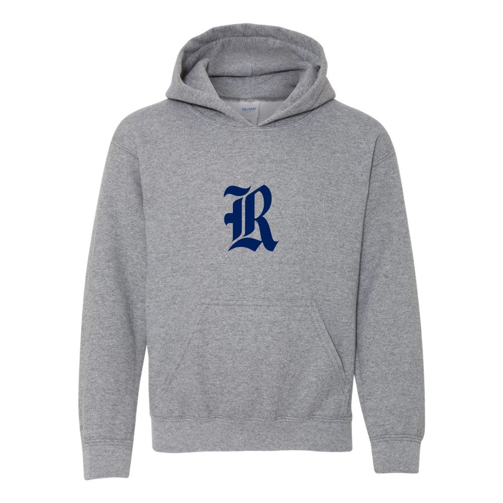 Youth Rice Owls Logo Gildan Heavy Blend  Hooded Sweatshirt