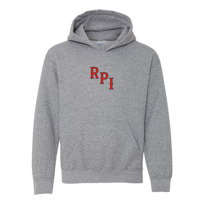 Youth RPI Engineers Logo Gildan Heavy Blend  Hooded Sweatshirt