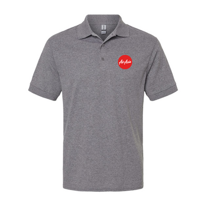 Men's Air Asia Logo Gildan Dry Blend Jersey Polo