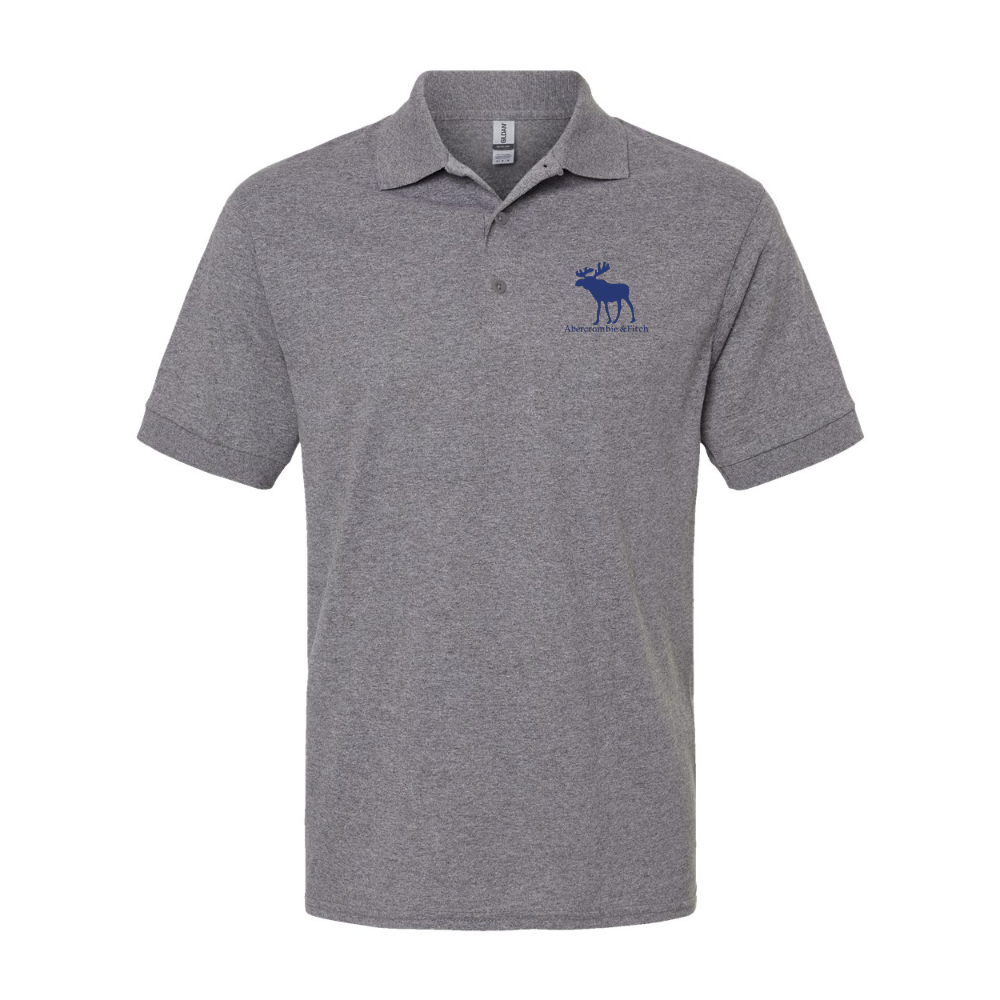 Men's Abercrombie & Fitch Moose Logo Gildan Dry Blend Jersey Polo