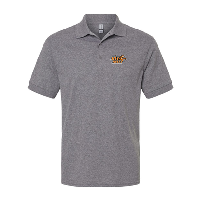 Men's RIT Tigers Logo Gildan Dry Blend Jersey Polo