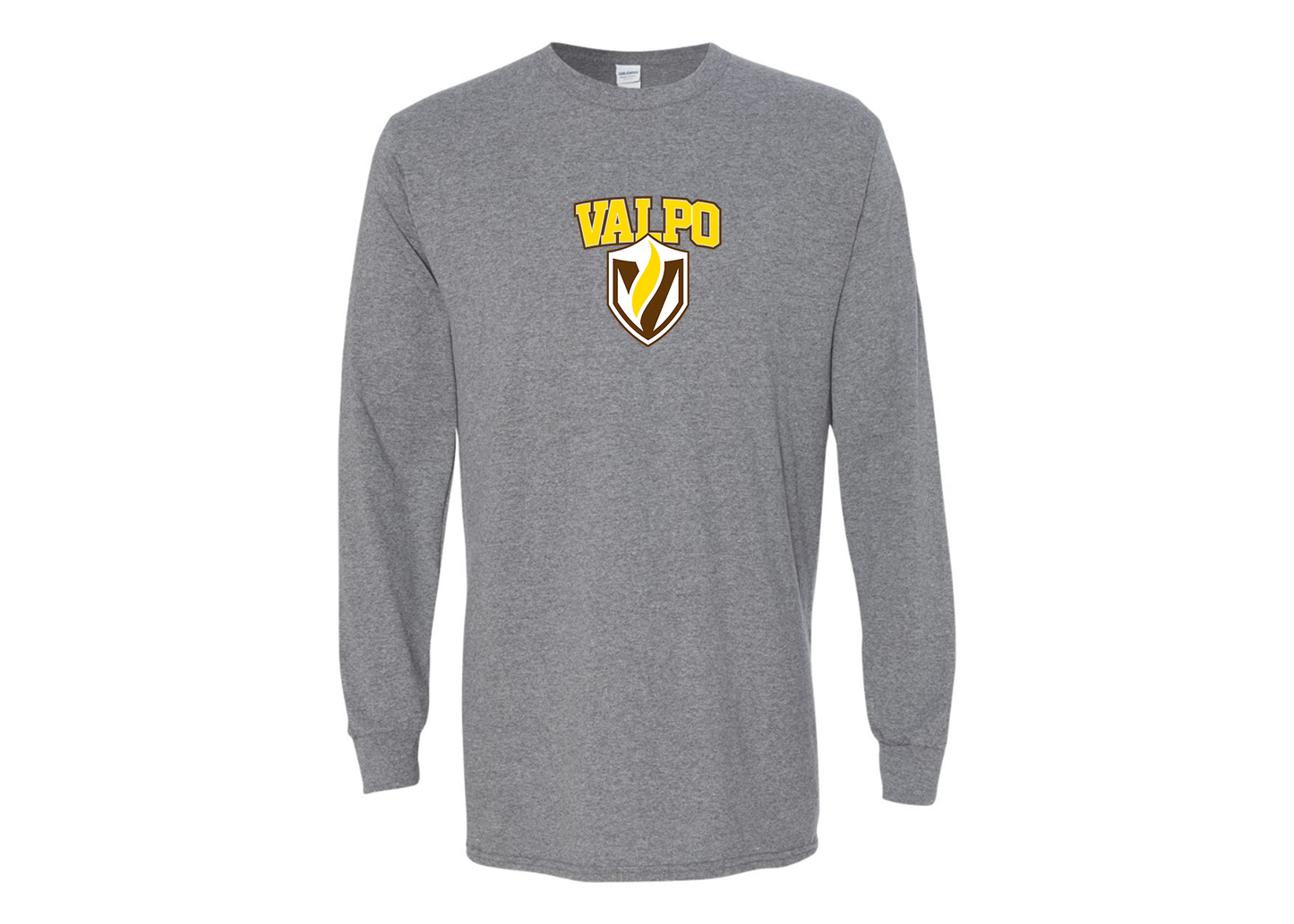 Men's Valparaiso Crusaders Gildan Heavy Cotton Long Sleeve T-Shirt