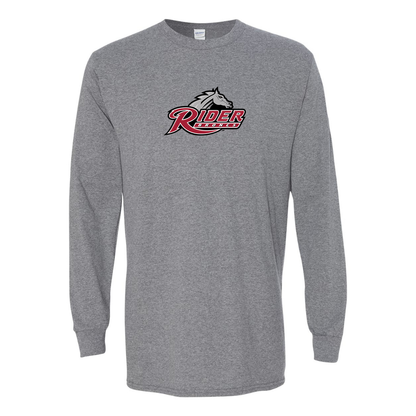 Men's Rider Broncs Logo Gildan Heavy Cotton Long Sleeve T-Shirt