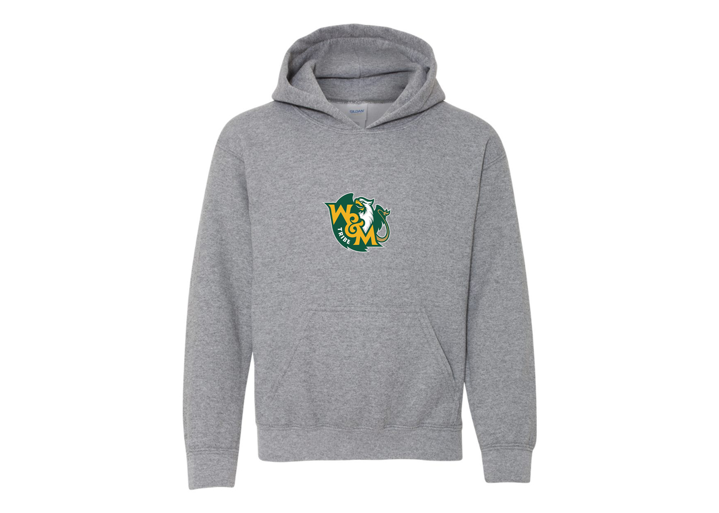 Youth William and Mary Tribe Gildan Heavy Blend  Hooded Sweatshirt