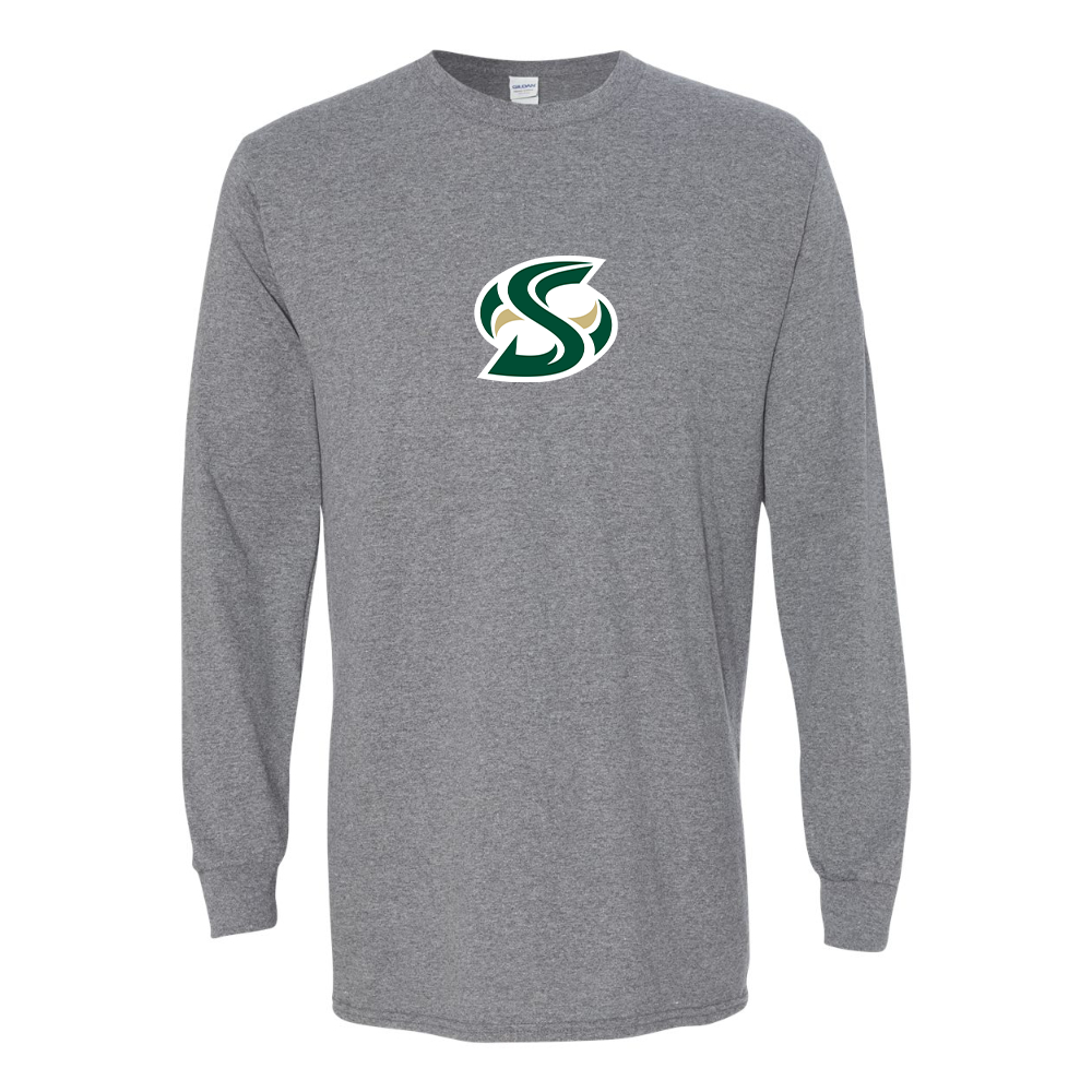 Men's Sacramento State Hornets Logo  Gildan Heavy Cotton Long Sleeve T-Shirt