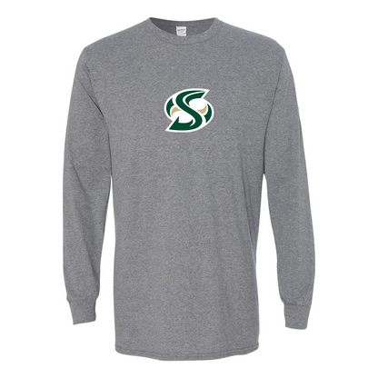 Men's Sacramento State Hornets Logo  Gildan Heavy Cotton Long Sleeve T-Shirt