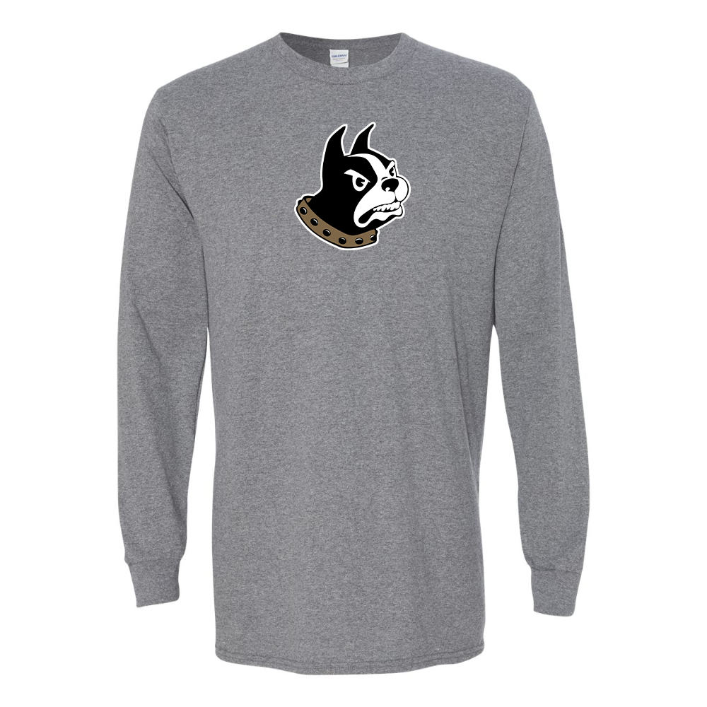 Men's Wofford Terriers Gildan Heavy Cotton Long Sleeve T-Shirt