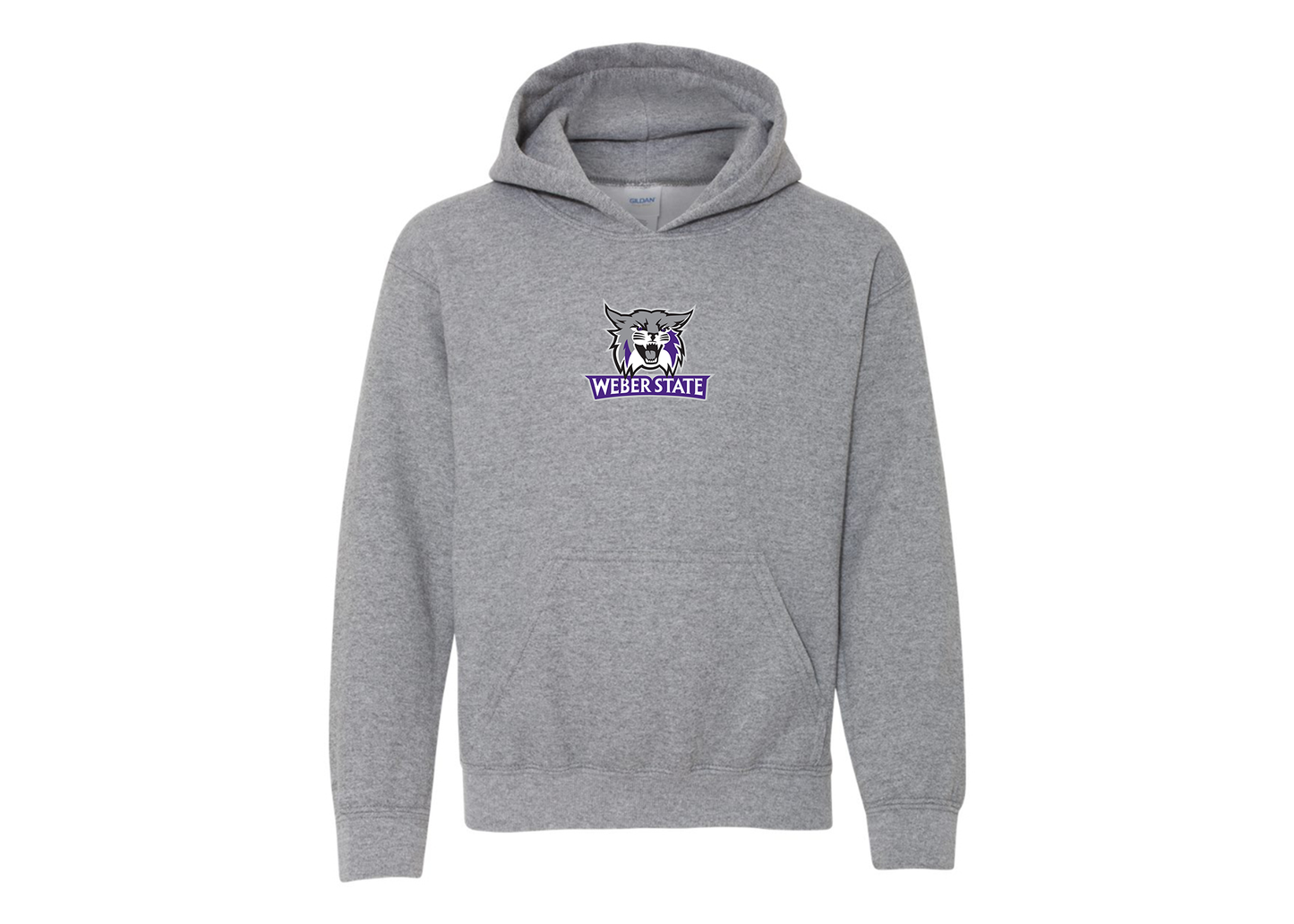 Youth Weber State Wildcats Gildan Heavy Blend  Hooded Sweatshirt