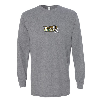 Men's Siena Saints Logo Gildan Heavy Cotton Long Sleeve T-Shirt