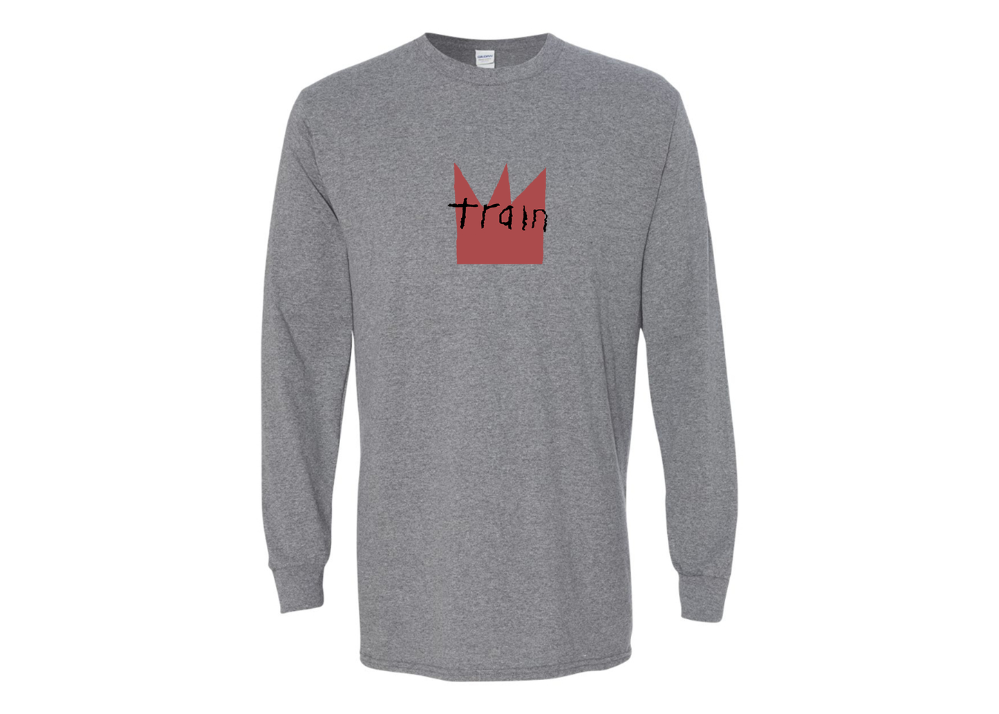 Men's Train Gildan Heavy Cotton Long Sleeve T-Shirt