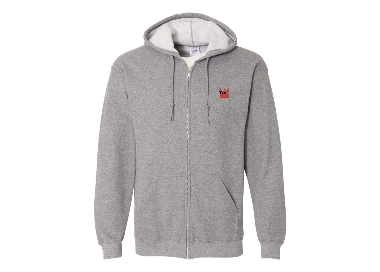 Men's Train Gildan  Heavy Blend Full Zip Hooded Sweatshirt