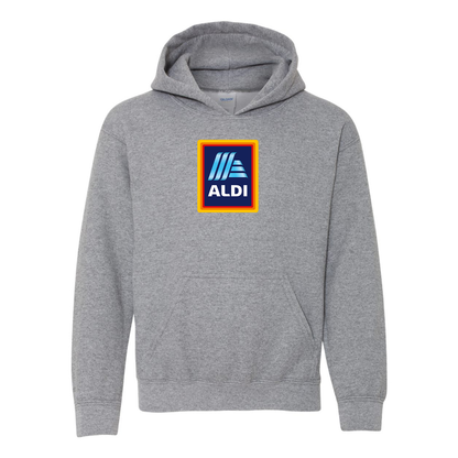 Youth Aldi Logo Gildan Heavy Blend  Hooded Sweatshirt