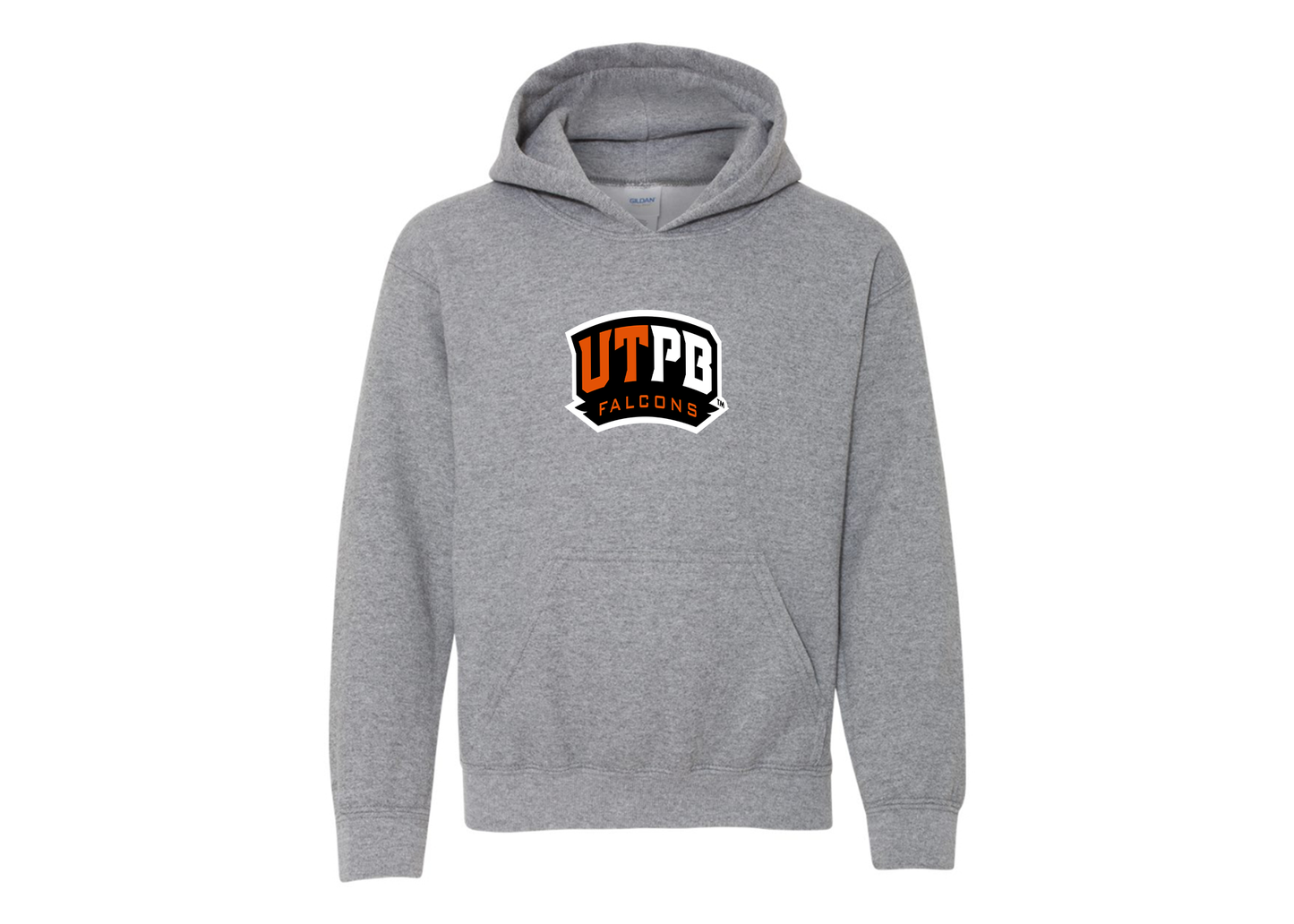 Youth UTPB Falcons Gildan Heavy Blend  Hooded Sweatshirt