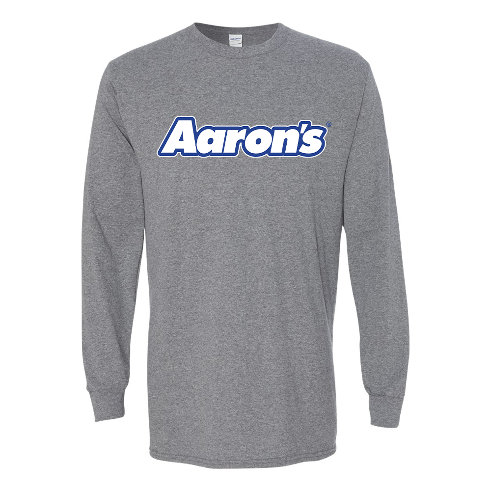 Men's Aaron_s Logo Gildan Heavy Cotton Long Sleeve T-Shirt