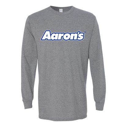 Men's Aaron_s Logo Gildan Heavy Cotton Long Sleeve T-Shirt