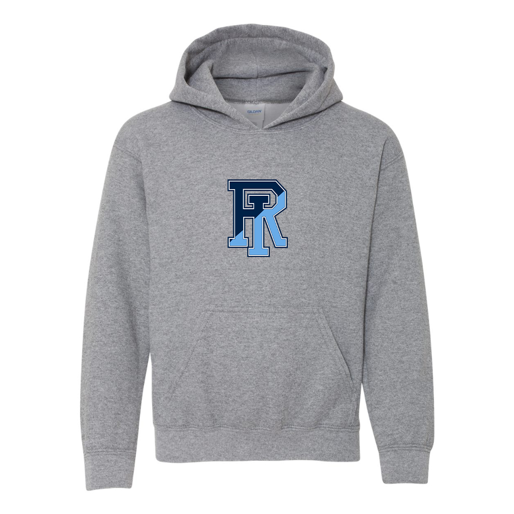 Youth Rhode Island Rams Logo Gildan Heavy Blend  Hooded Sweatshirt
