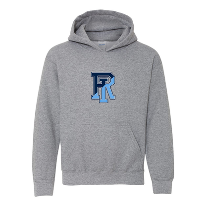 Youth Rhode Island Rams Logo Gildan Heavy Blend  Hooded Sweatshirt