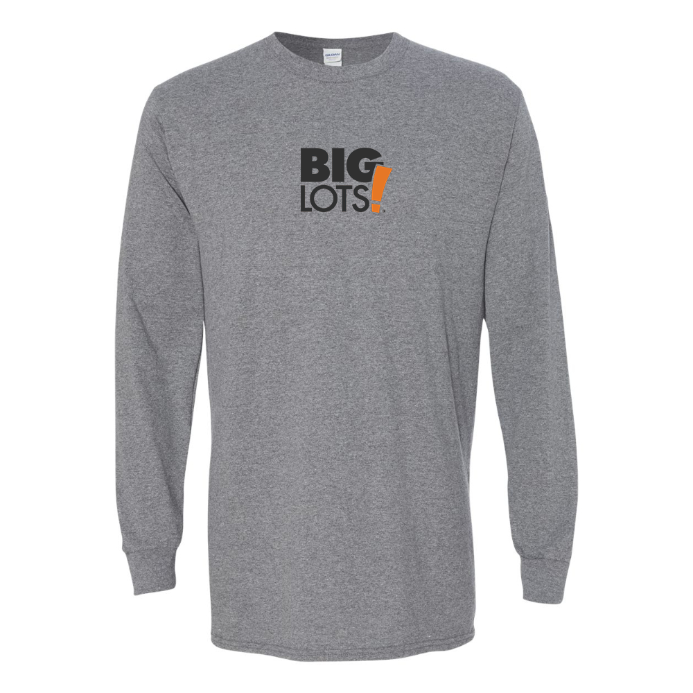 Men's Big Lots Logo Gildan Heavy Cotton Long Sleeve T-Shirt