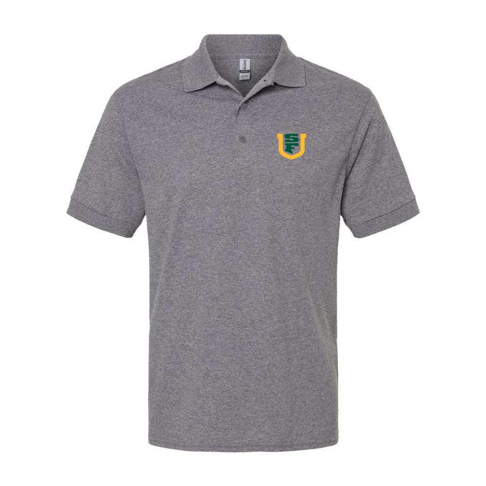 Men's San Francisco Dons Logo Gildan Dry Blend Jersey Polo