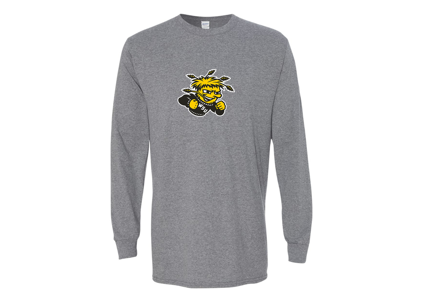 Men's Wichita State Shockers Gildan Heavy Cotton Long Sleeve T-Shirt