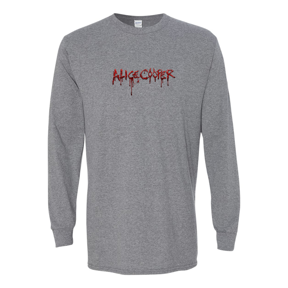 Men's Alice Cooper Logo Gildan Heavy Cotton Long Sleeve T-Shirt