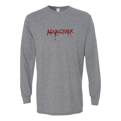 Men's Alice Cooper Logo Gildan Heavy Cotton Long Sleeve T-Shirt
