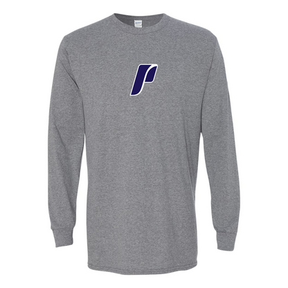 Men's Portland Pilots Logo Gildan Heavy Cotton Long Sleeve T-Shirt