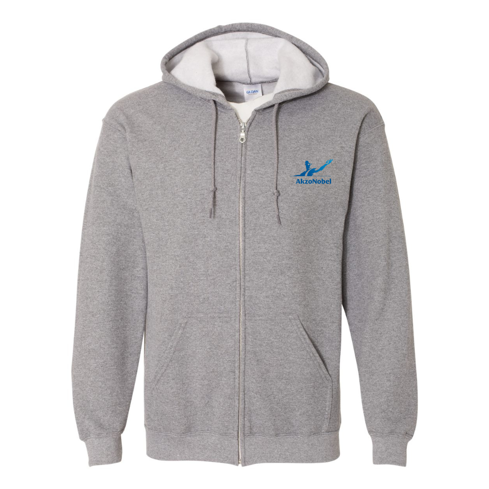 Men's AkzoNobel Logo Gildan  Heavy Blend Full Zip Hooded Sweatshirt