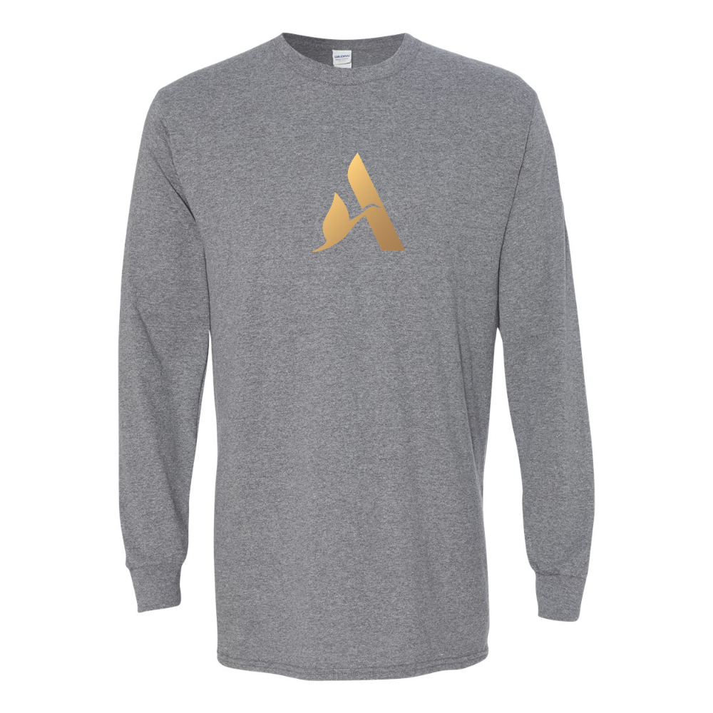 Men's Accor Golden Logo Gildan Heavy Cotton Long Sleeve T-Shirt