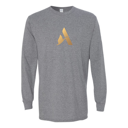 Men's Accor Golden Logo Gildan Heavy Cotton Long Sleeve T-Shirt