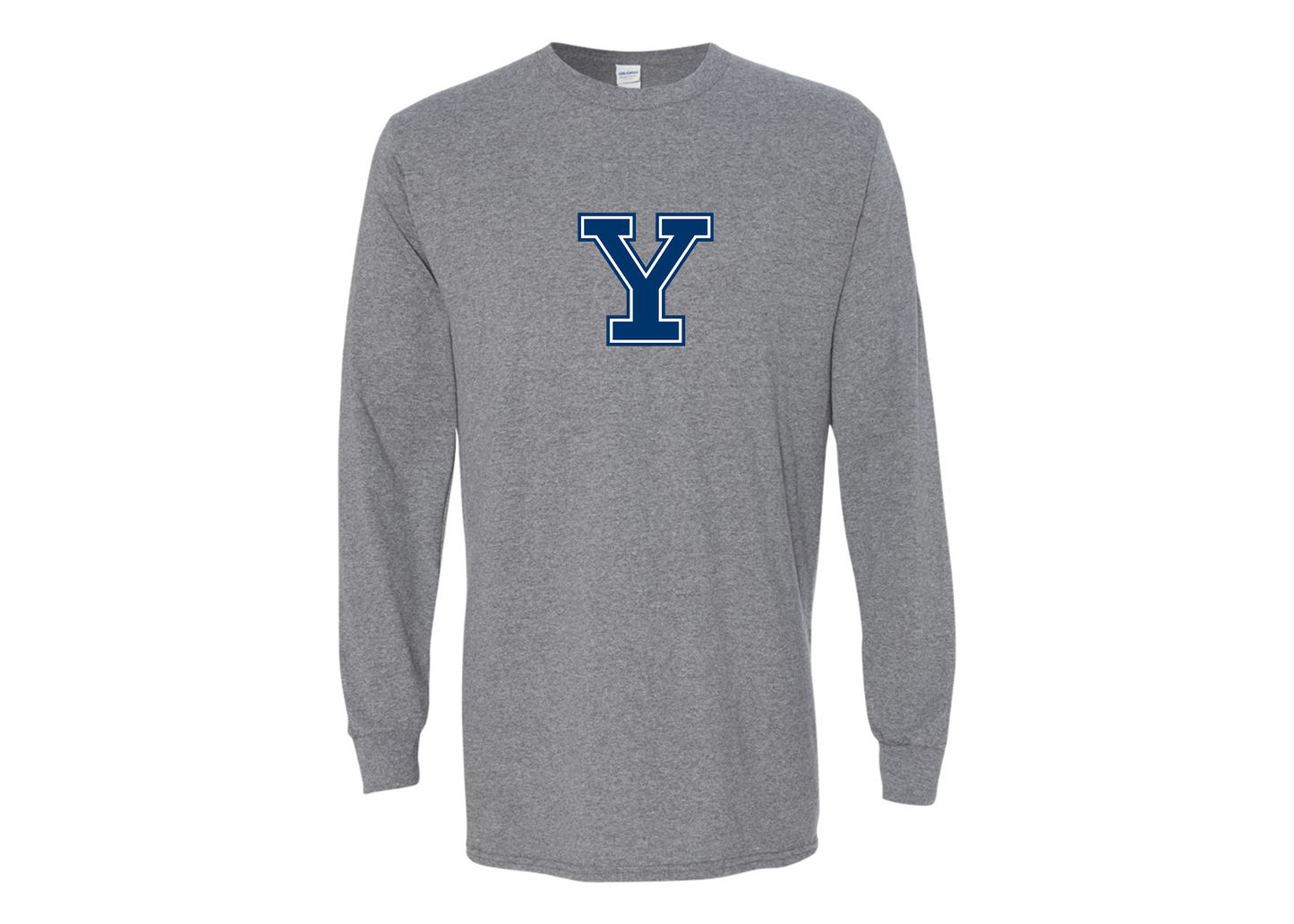 Men's Yale Bulldogs Gildan Heavy Cotton Long Sleeve T-Shirt