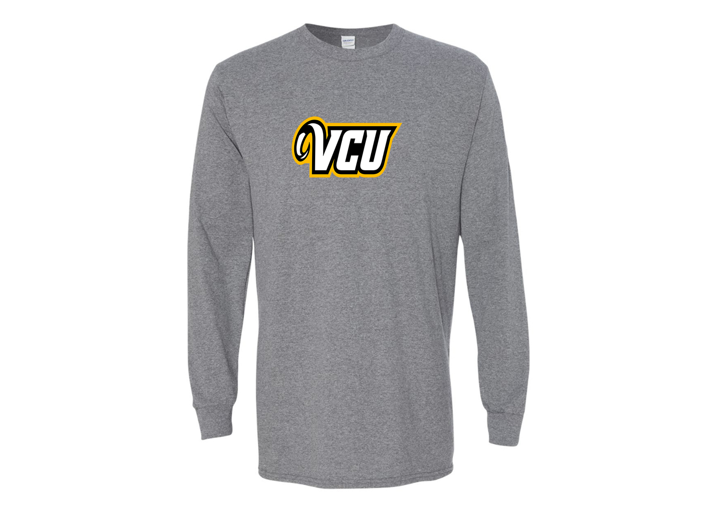 Men's Virginia Commonwealth Rams Gildan Heavy Cotton Long Sleeve T-Shirt
