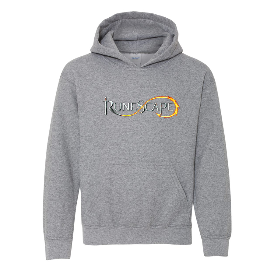 Youth Runescape Logo Gildan Heavy Blend  Hooded Sweatshirt