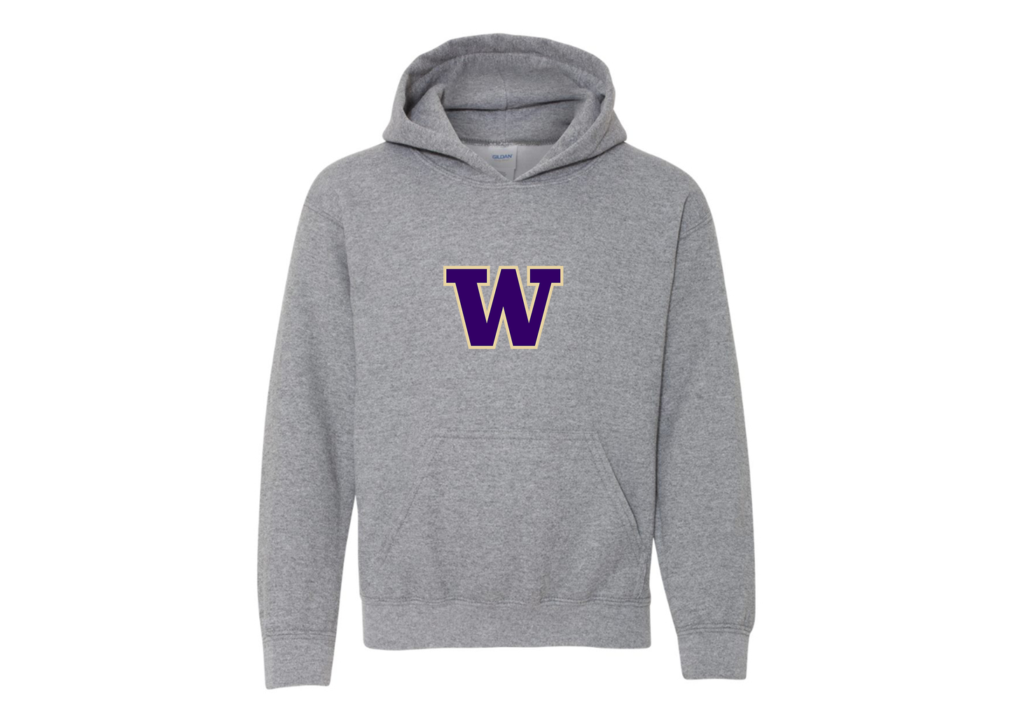Youth Washington Huskies Gildan Heavy Blend  Hooded Sweatshirt