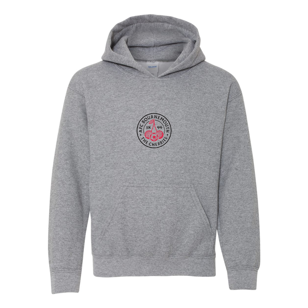 Youth AFC Bournemouth Soccer Logo Gildan Heavy Blend  Hooded Sweatshirt