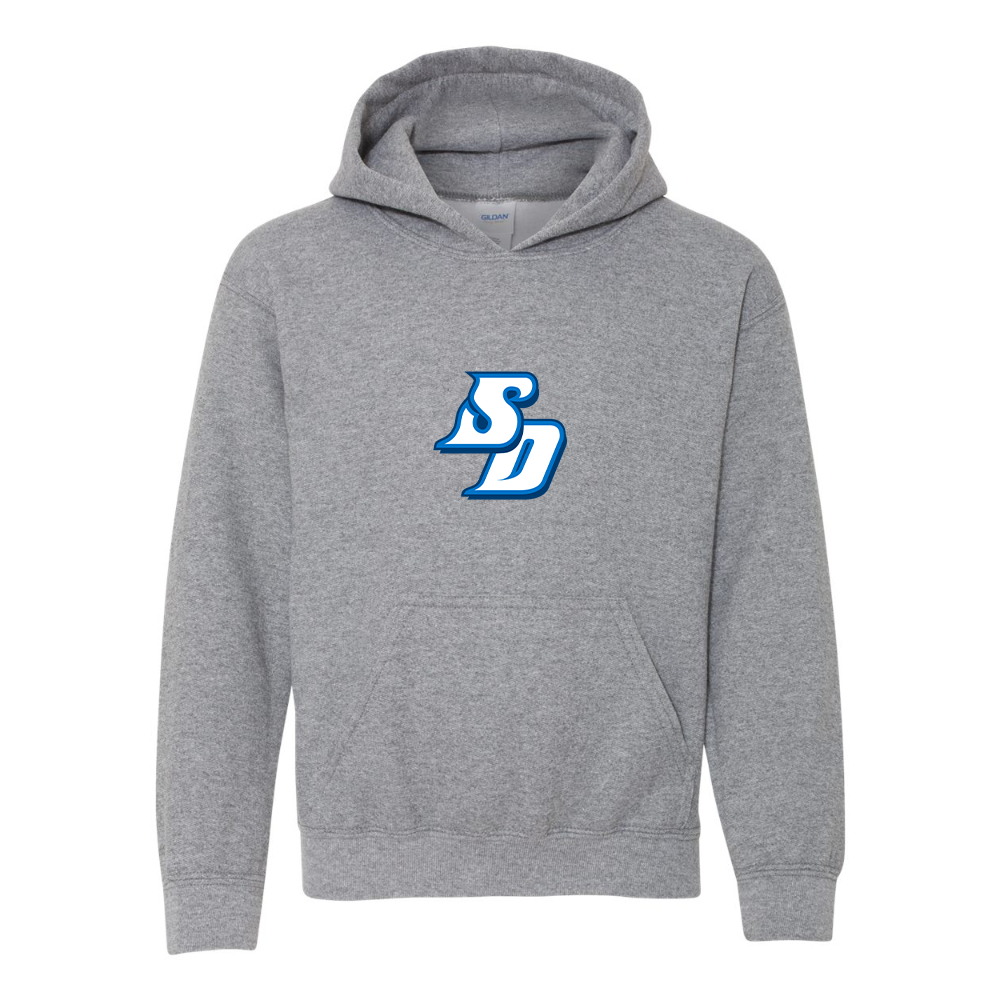 Youth San Diego Toreros Logo Gildan Heavy Blend  Hooded Sweatshirt